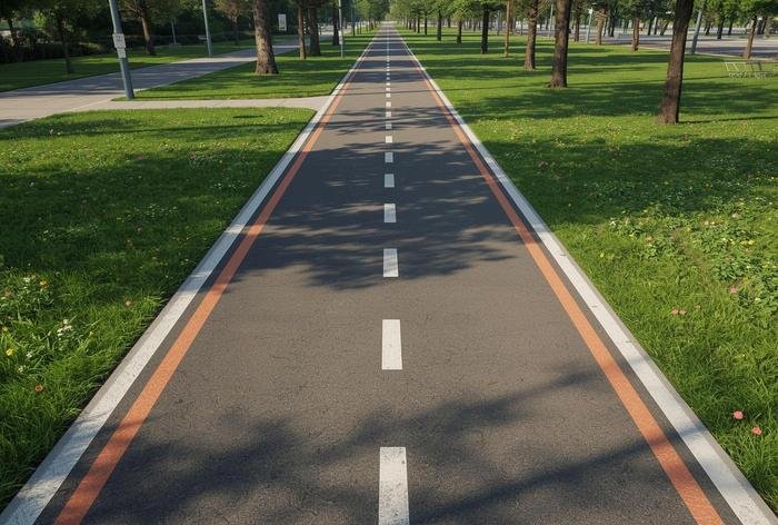 Park paths and public access markings